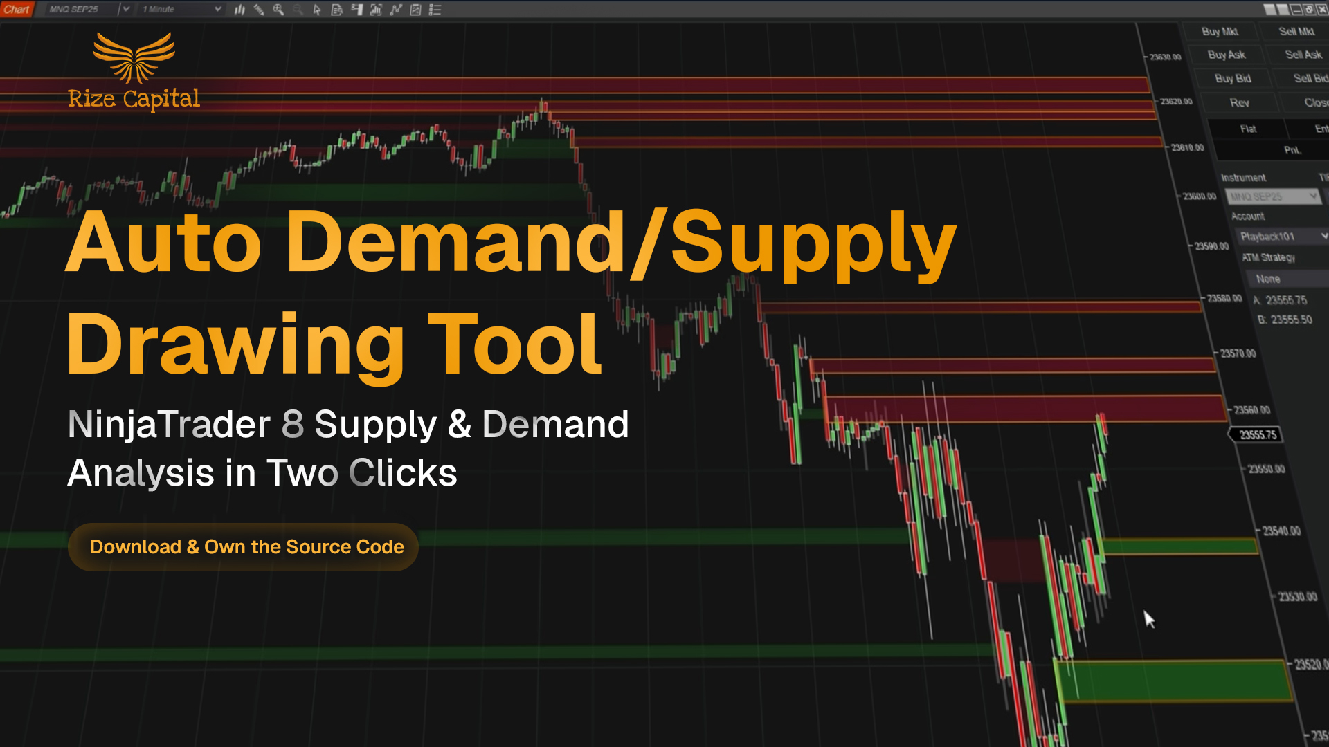 Auto Demand/Supply Drawing Tool for NinjaTrader 8