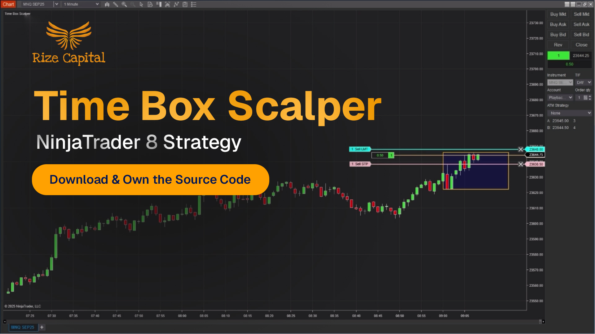 Time Box Scalper Strategy for NinjaTrader 8