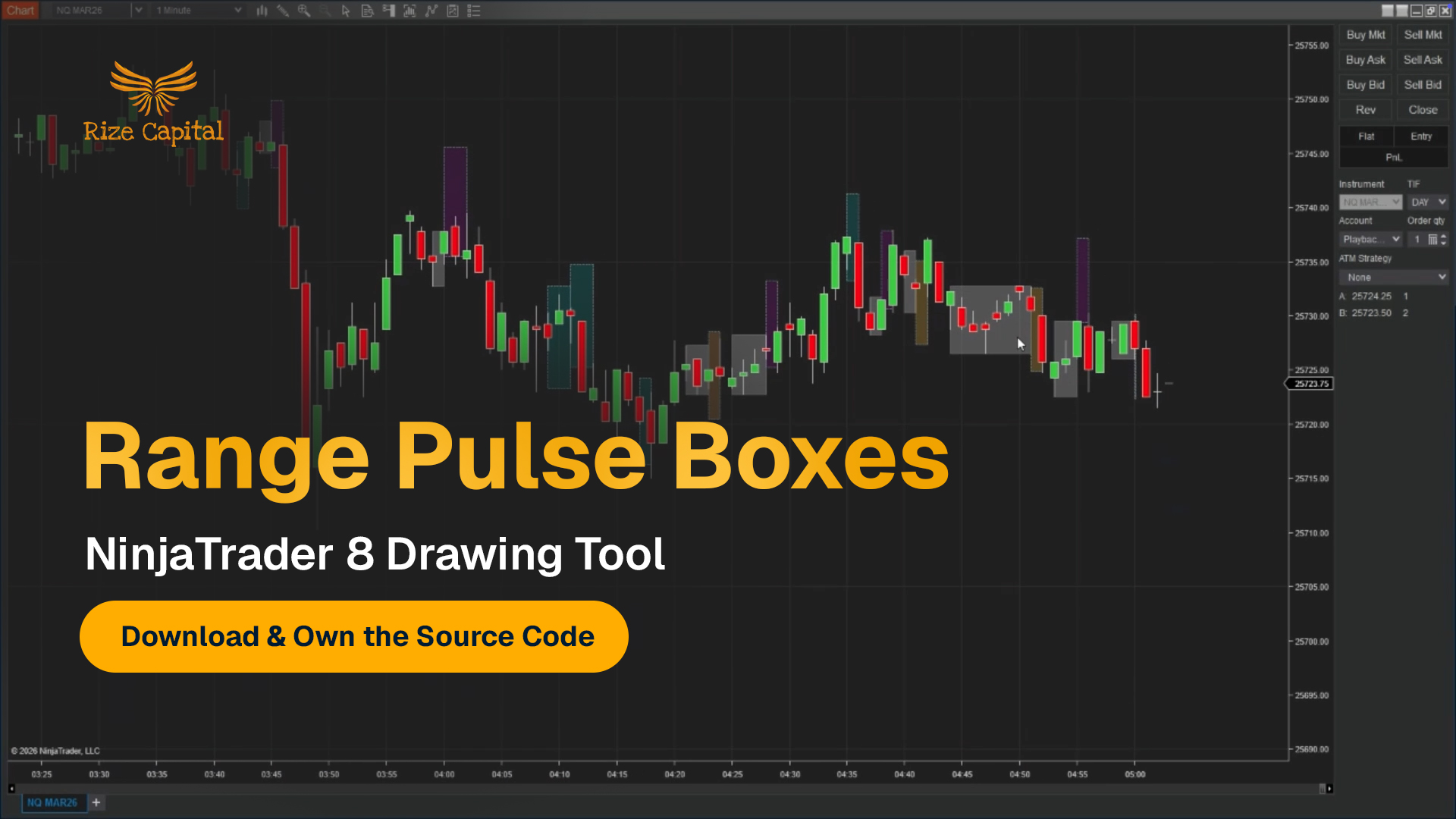 Range Pulse Boxes Drawing Tool for NinjaTrader 8